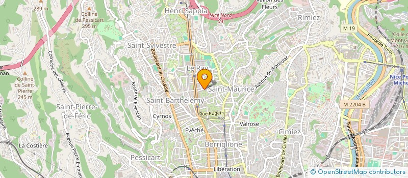 localisation de l'entreprise SI RAY SOL à NICE