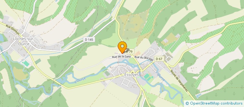 localisation de l'entreprise SI REGROUP PEDAGOG ECOLES VALLEE L'OURCE  ESSOYES