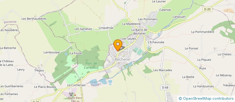 localisation de l'entreprise SI REGROUP SCOLAIRE BECHEREL,CARDROC... à BECHEREL