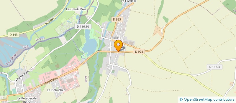 localisation de l'entreprise SI REGROUPEMENT PEDAGOGIQUE DE LA CHAUSSEE D'IVRY ET D'OULINS à OULINS