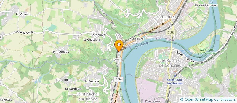 localisation de l'entreprise SI RHONE GIER à VERIN