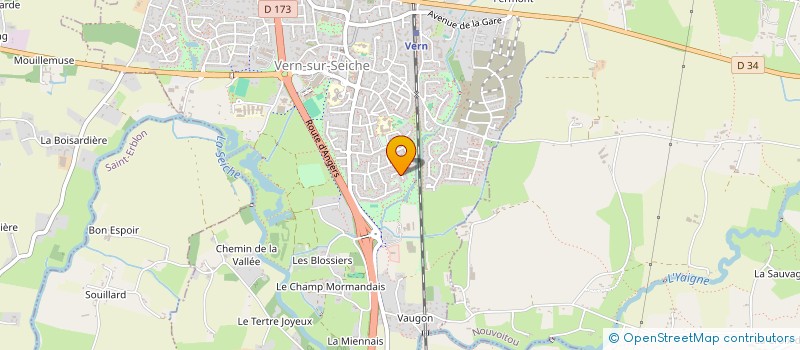 localisation de l'entreprise SI SAT  VERN-SUR-SEICHE