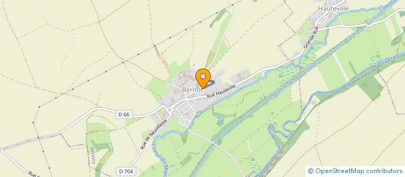 localisation de l'entreprise SI SCOLAIRE BERNOT HAUTEVILLE NEUVILLET  BERNOT