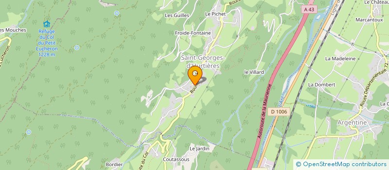 localisation de l'entreprise SI SCOLAIRE ET PERISCOLAIRE DES HURTIERES  SAINT-GEORGES-D'HURTIERES