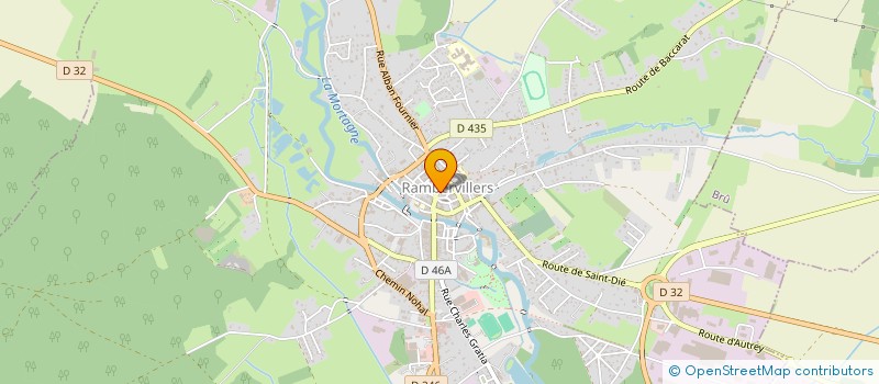 localisation de l'entreprise SI SCOLAIRE LES AFFLUENTS DE LA MORTAGNE  RAMBERVILLERS