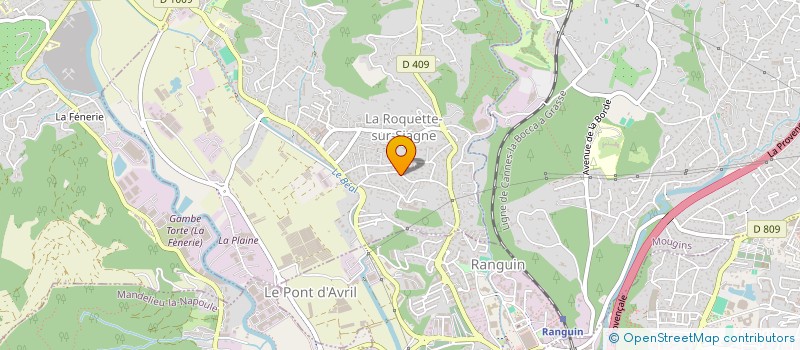 localisation de l'entreprise SI SENIOR à LA ROQUETTE-SUR-SIAGNE