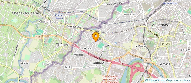 localisation de l'entreprise SI-SISA  GAILLARD