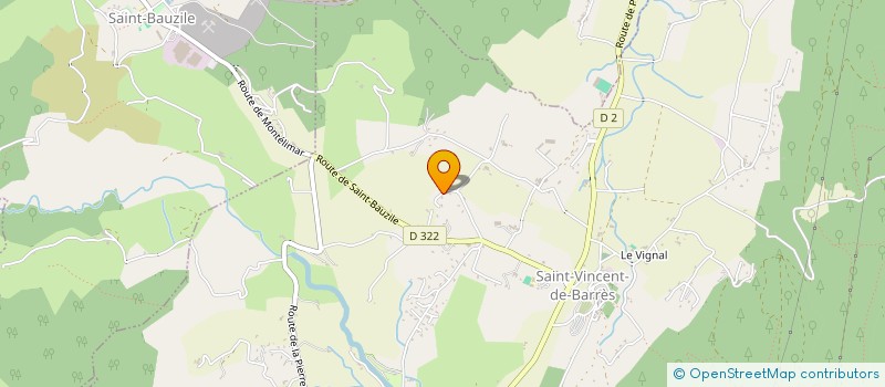 localisation de l'entreprise SI TRANSPORT SCOLAIRE DU LAVEZON à SAINT-VINCENT-DE-BARRES