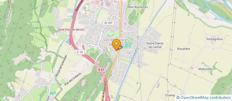 localisation de l'entreprise SI VARCES SAINT PAUL  VARCES-ALLIERES-ET-RISSET