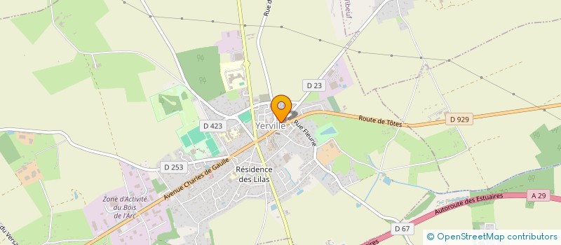 localisation de l'entreprise SI VOCAT SCOLAIRE SPORTIVE REG YERVILLE à YERVILLE