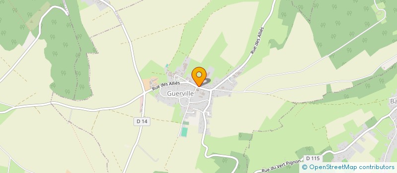 localisation de l'entreprise SI VOCATION SCOLAIRE FORET D'EU  GUERVILLE