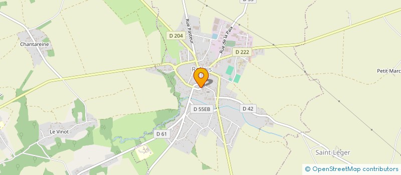 localisation de l'entreprise SI VOCATION SCOLAIRE REBAIS ST LEGER  REBAIS