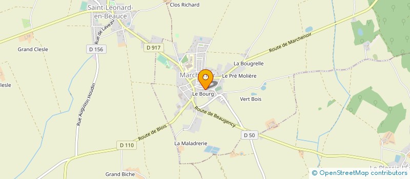 localisation de l'entreprise SI VOCATION SPORTIVE REGION MARCHENOIR à MARCHENOIR