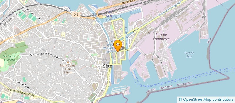 localisation de l'entreprise SI.ZOH  SETE