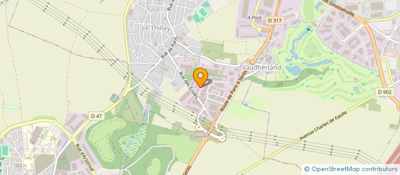 localisation de l'entreprise SI2D-EG  LE THILLAY