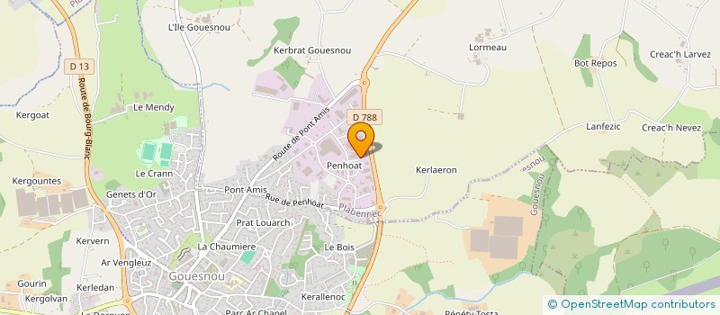 localisation de l'entreprise SI2E SOCIETE D'INSTALLATION D'EQUIPEMENTS ENERGETIQUES  PLABENNEC