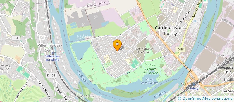 localisation de l'entreprise SI2I  CARRIERES-SOUS-POISSY