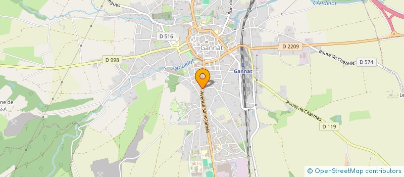 localisation de l'entreprise SI2L  GANNAT