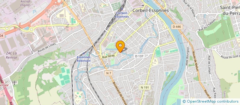 localisation de l'entreprise SI2T à CORBEIL-ESSONNES