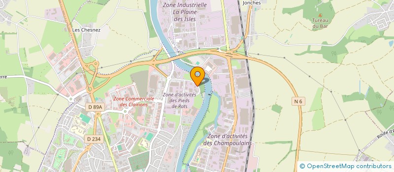 localisation de l'entreprise SI77  AUXERRE