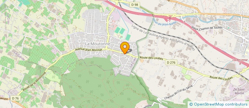 localisation de l'entreprise SIA  LA CRAU