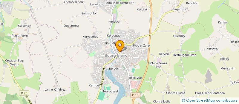 localisation de l'entreprise SIA  BOURG-BLANC