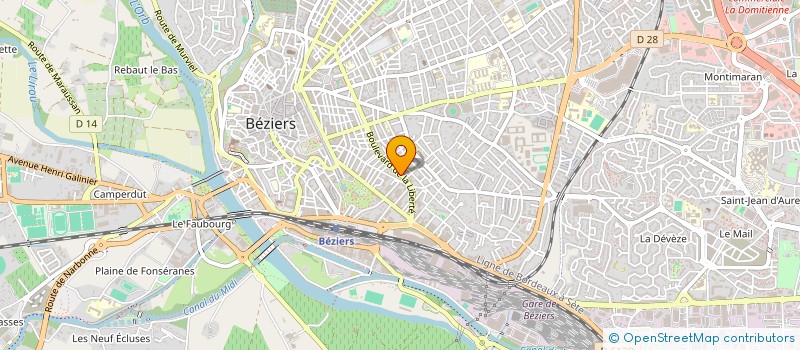 localisation de l'entreprise SIA EXTINCTEURS à BEZIERS