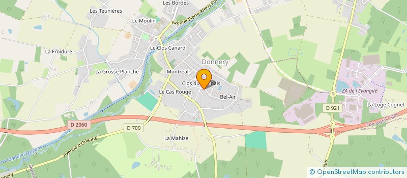 localisation de l'entreprise SIA IMMOBILIER  DONNERY