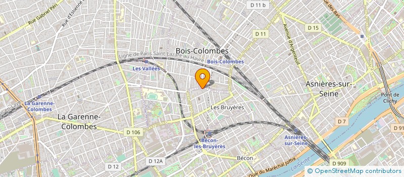 localisation de l'entreprise SIAB 2 à BOIS-COLOMBES