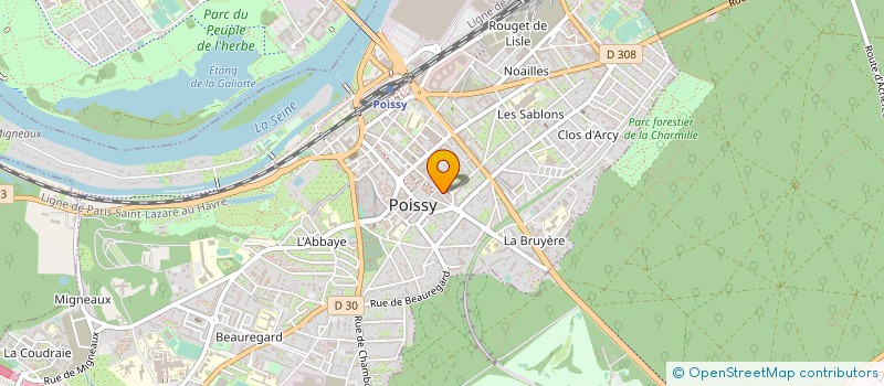 localisation de l'entreprise SIAB  POISSY