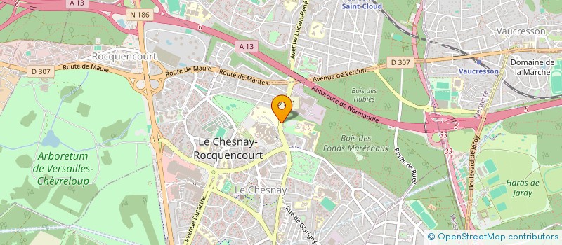 localisation de l'entreprise SIABEK METALLERIE  LE CHESNAY-ROCQUENCOURT