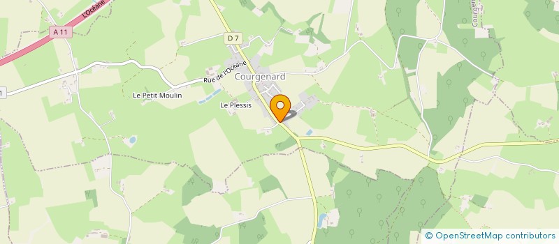 localisation de l'entreprise SIAEP DE LA REGION DE L'EST SARTHOIS à COURGENARD