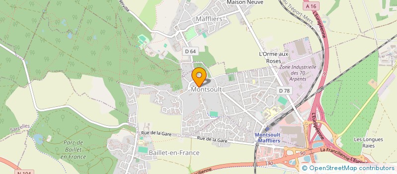 localisation de l'entreprise SIAEP DE LA REGION DE MONTSOULT à MONTSOULT