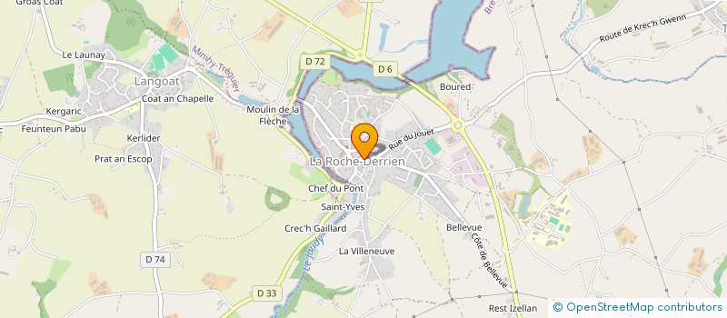 localisation de l'entreprise SIAEP DES SOURCES DE KERLOAZEC à LA ROCHE-JAUDY