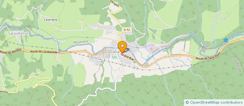 localisation de l'entreprise SIAEP ET ASSAINISSEMENT DE LACABAREDE, ROUAIROUX ET SAUVETERRE  LACABAREDE