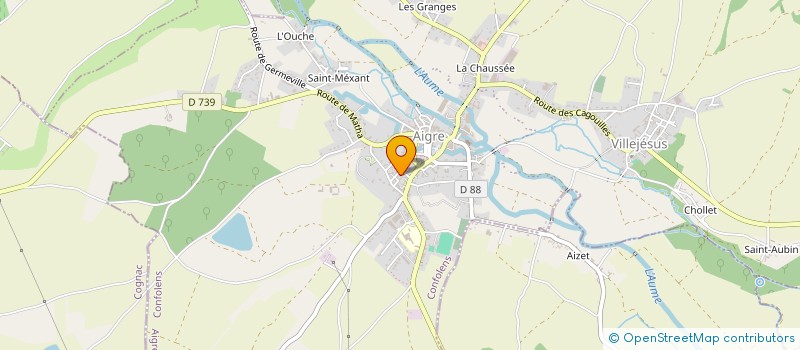localisation de l'entreprise SIAEP NORD OUEST CHARENTE à SAINT-FRAIGNE