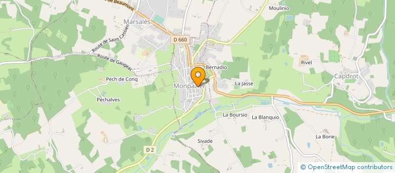 localisation de l'entreprise SIAEP SUD PERIGORD à MONPAZIER