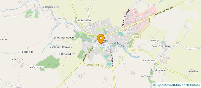 localisation de l'entreprise SIAEPAC DE LA FONTAINE ROUILLEE à LASSAY-LES-CHATEAUX