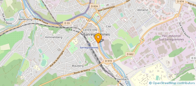 localisation de l'entreprise SIAM INTERIM ACTION MULTIBRANCHES à SARREGUEMINES