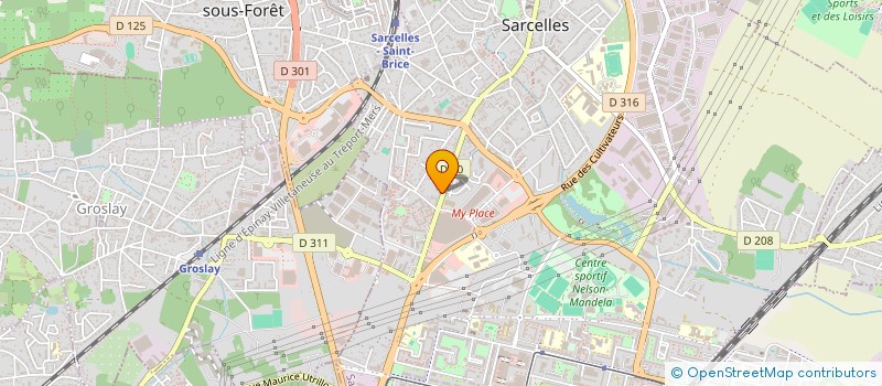 localisation de l'entreprise SIAM.K  SARCELLES