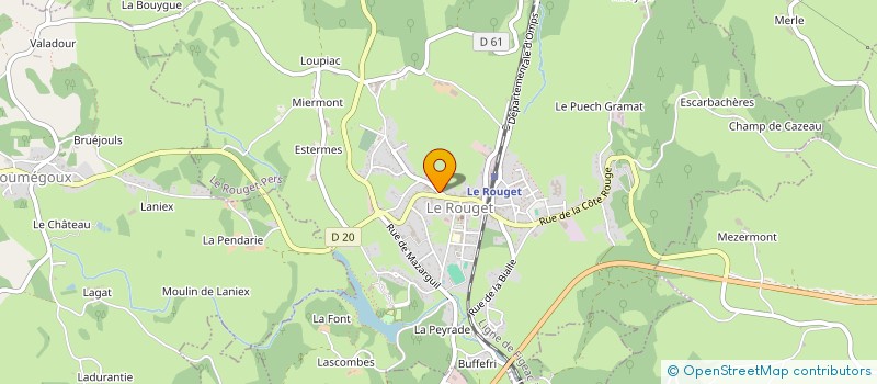 localisation de l'entreprise SIAMO à LE ROUGET-PERS