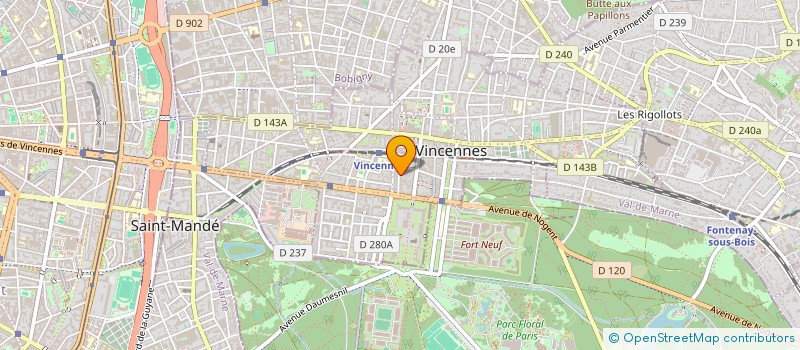 localisation de l'entreprise SIAMO GESTION à VINCENNES