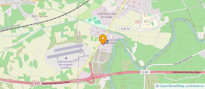 localisation de l'entreprise SIAMTEC à LEZIGNAN-CORBIERES