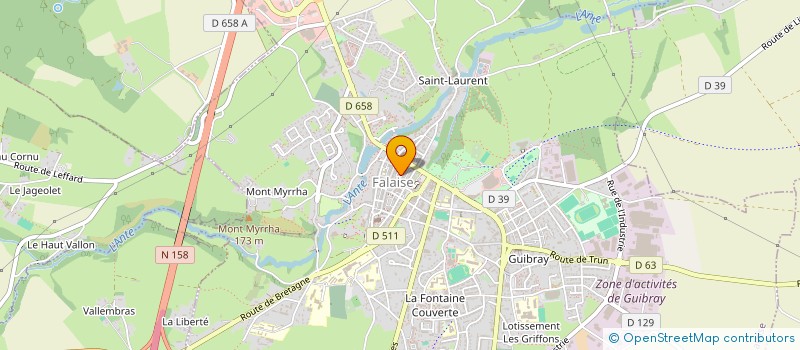 localisation de l'entreprise SIANA  FALAISE