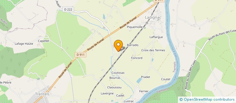 localisation de l'entreprise SIAPA INDUST AQUIT POUDR ALIME à TRENTELS
