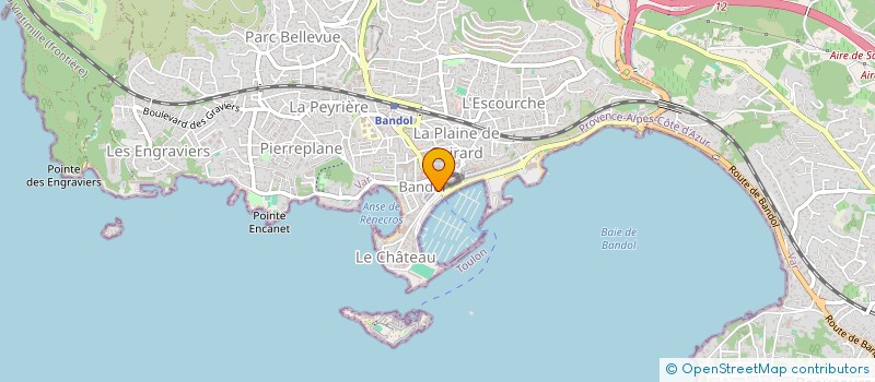localisation de l'entreprise SIAPI CHAUSSURES à BANDOL