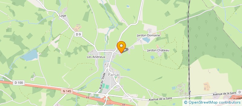 localisation de l'entreprise SIAPP (SECURITE INCENDIE ET ADMINISTRATIF DES PROFESSIONNELS ET PARTICULIERS) à PARSAC-RIMONDEIX