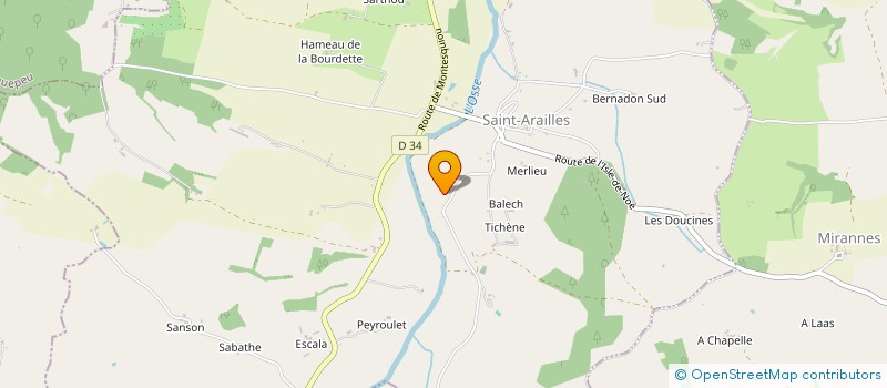 localisation de l'entreprise SIATT GERS EN GASCOGNE à ORDAN-LARROQUE