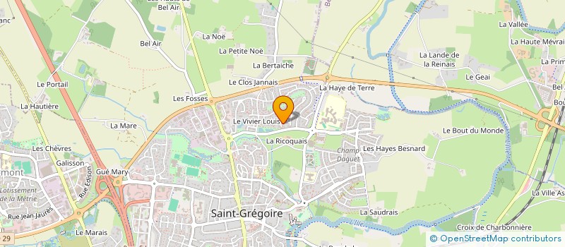 localisation de l'entreprise SIAVAL  SAINT-GREGOIRE