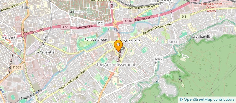 localisation de l'entreprise SIB SENS INTERIEUR BRUT  MARSEILLE